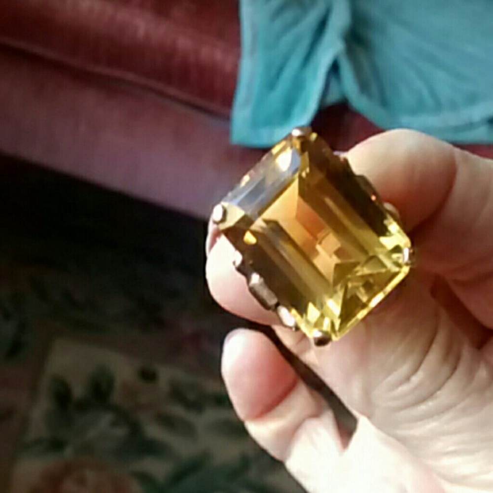 Early 60s topaz ring, custom
